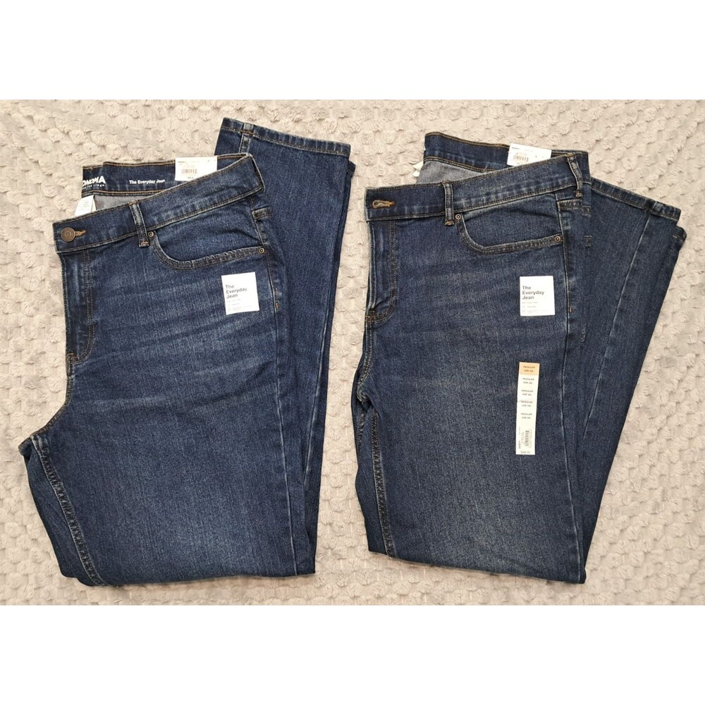 Lot New Sonoma Blue Jeans Mens Sz 42x34 Big Tall Regular Fit Denim Straight Leg